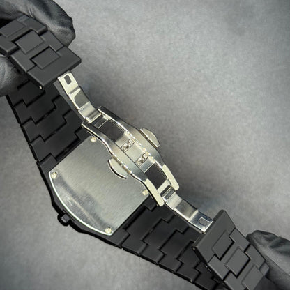 Original black arabic aura watch with fiber material